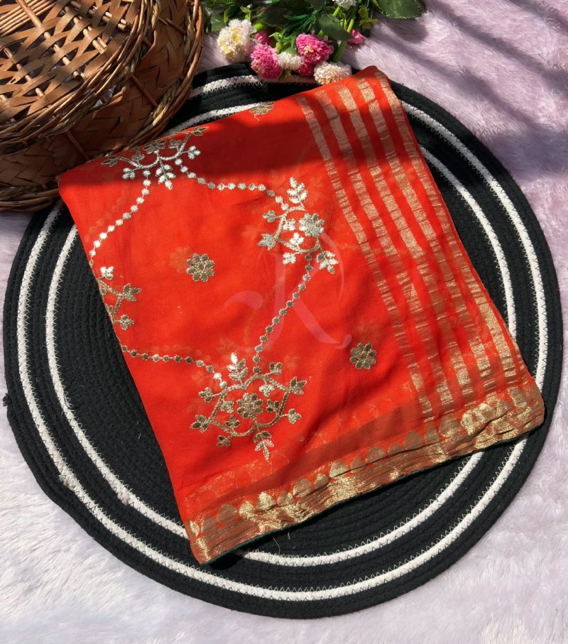 Jk 476 Viscose Weaving Border Saree